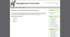 Desktop Screenshot of community.sharpdevelop.net